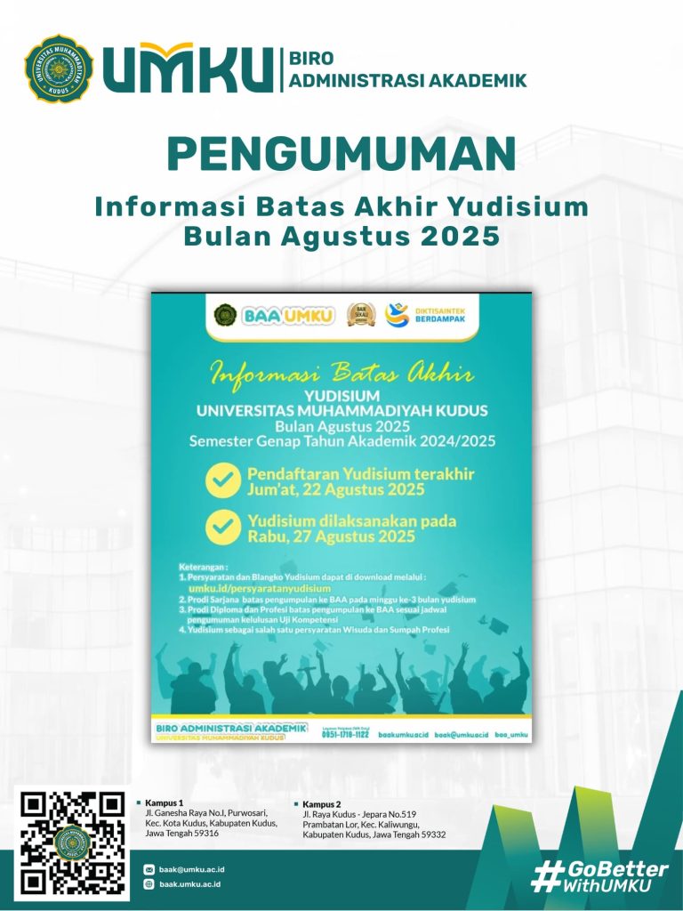 Batas Akhir Pendaftaran Yudisium Semester Genap 2024-2025
